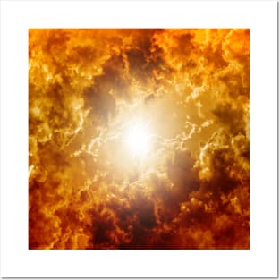 Clouds Sky Neck Gator Sun in the Clouds Sun Space Posters and Art